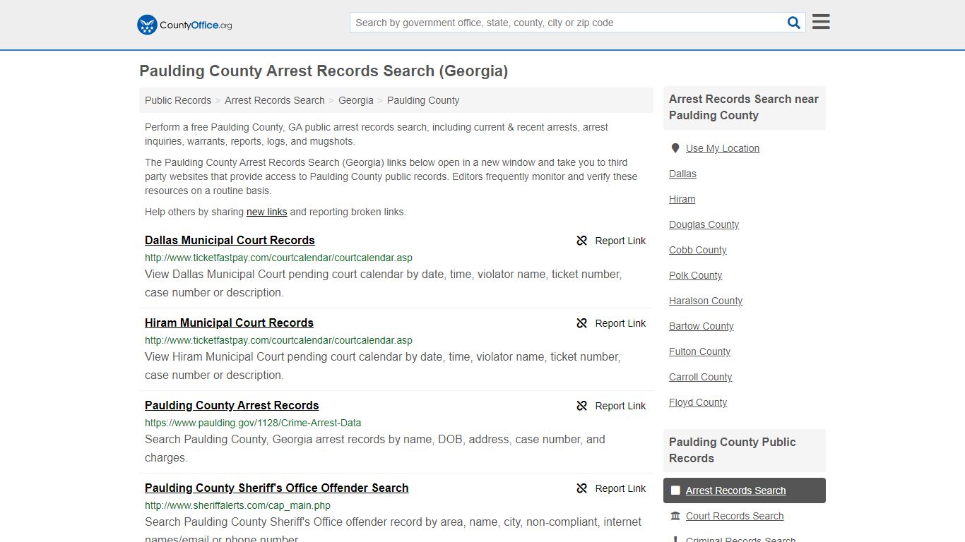 Arrest Records Search - Paulding County, GA (Arrests ...